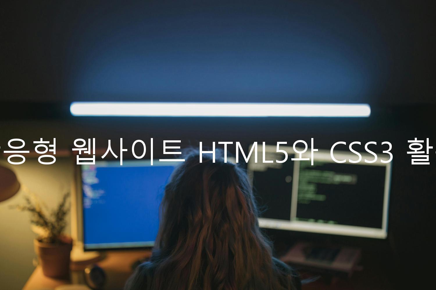 반응형 웹사이트 HTML5와 CSS3 활용