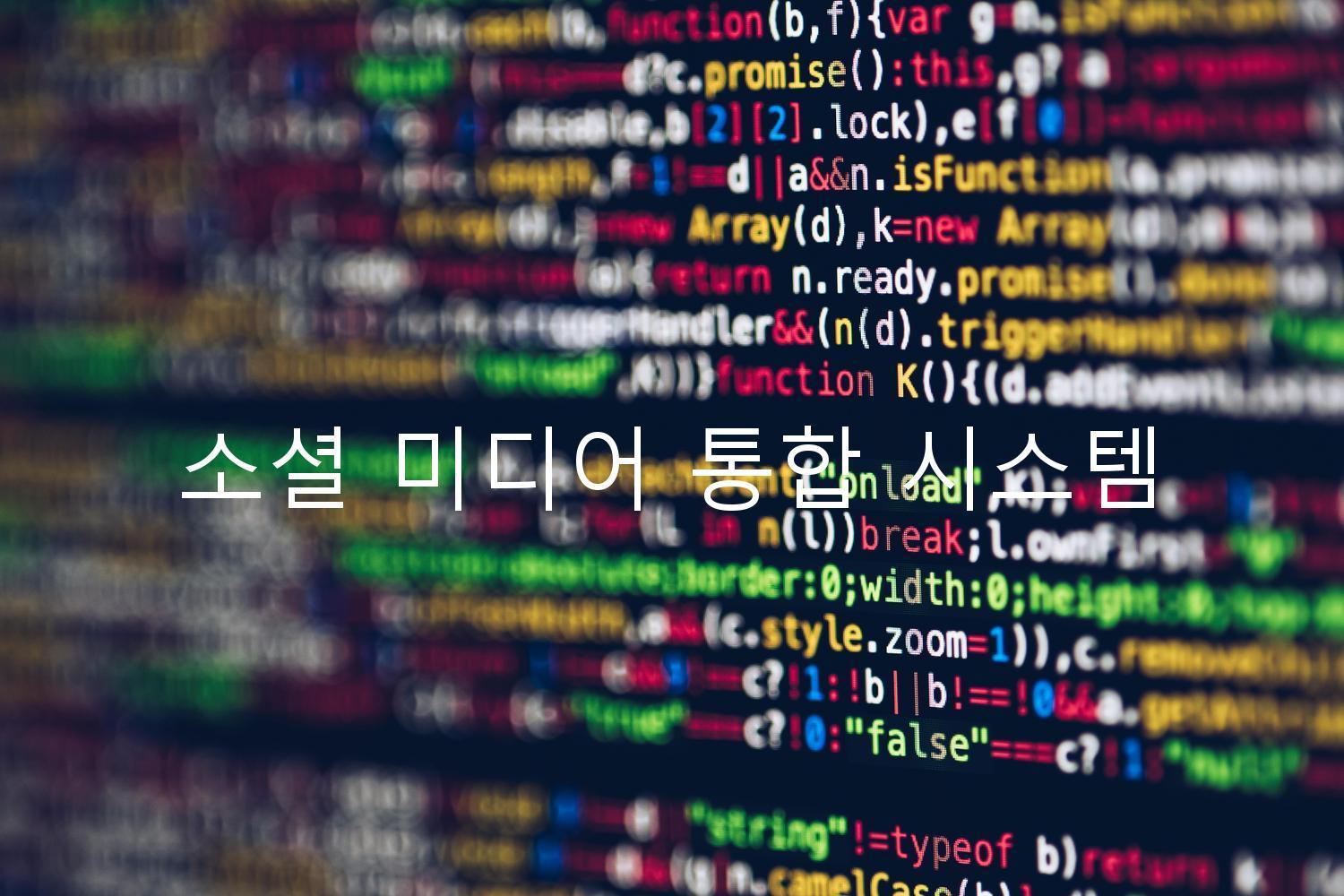 소셜 미디어 통합 시스템