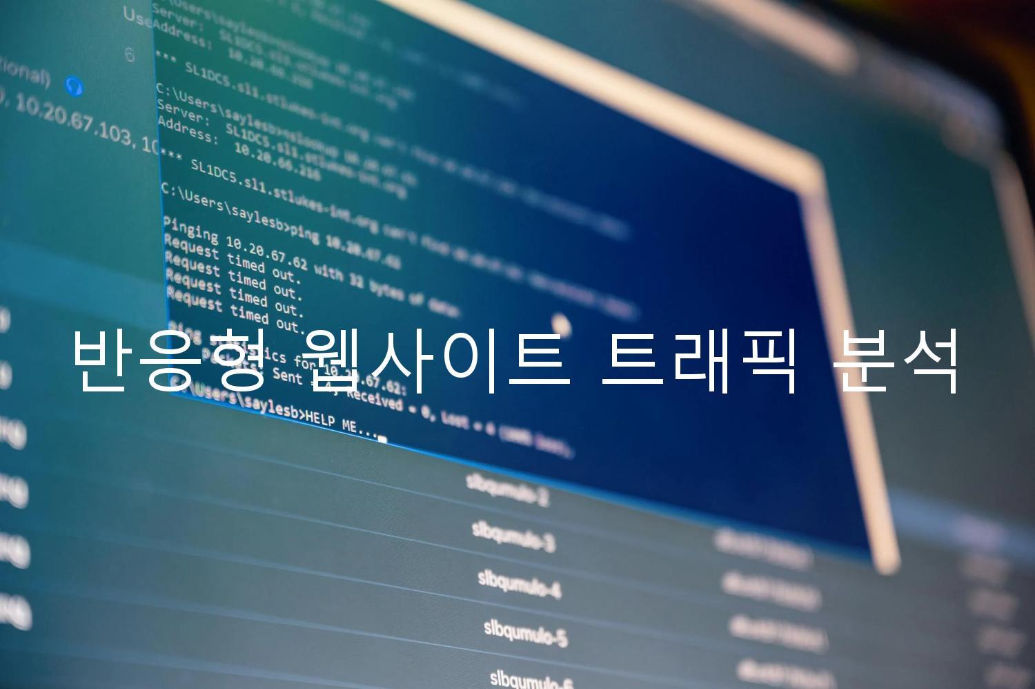 반응형 웹사이트 트래픽 분석