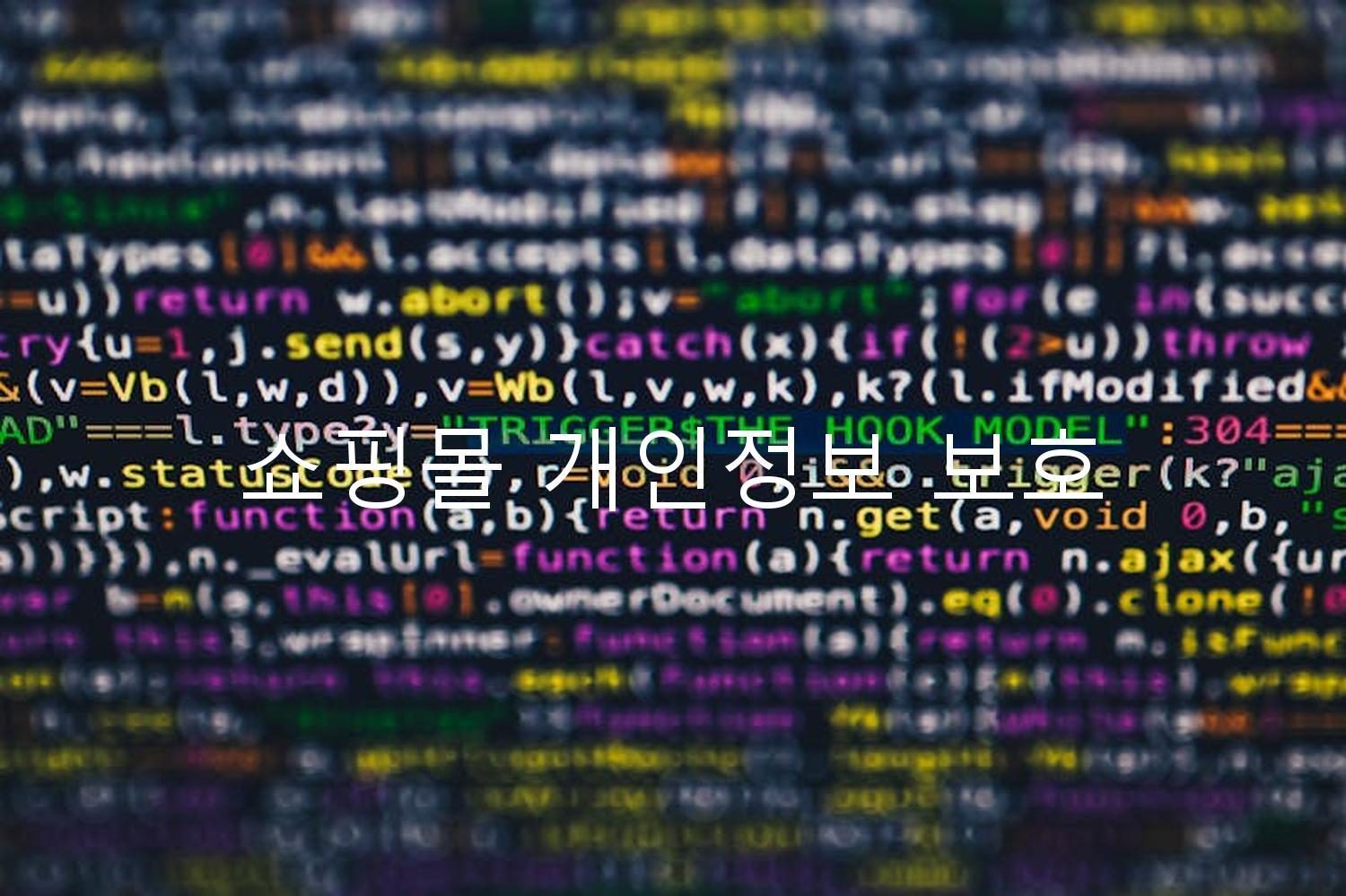 쇼핑몰 개인정보 보호