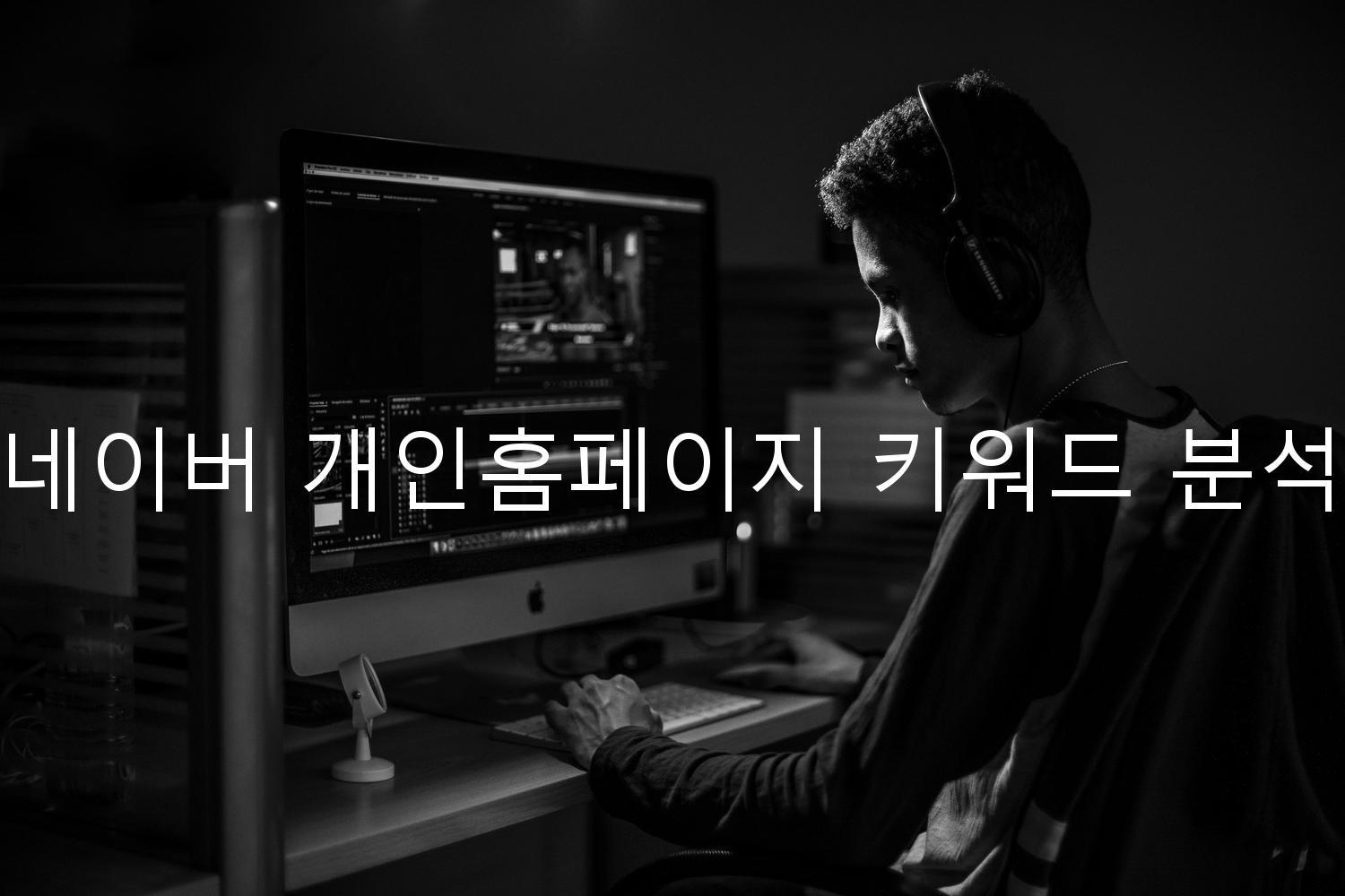 네이버 개인홈페이지 키워드 분석