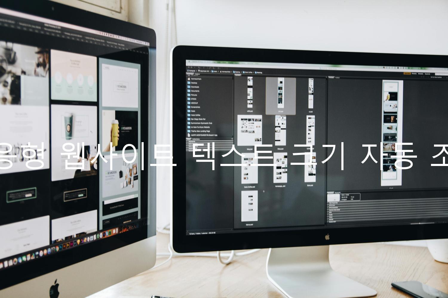 반응형 웹사이트 텍스트 크기 자동 조정