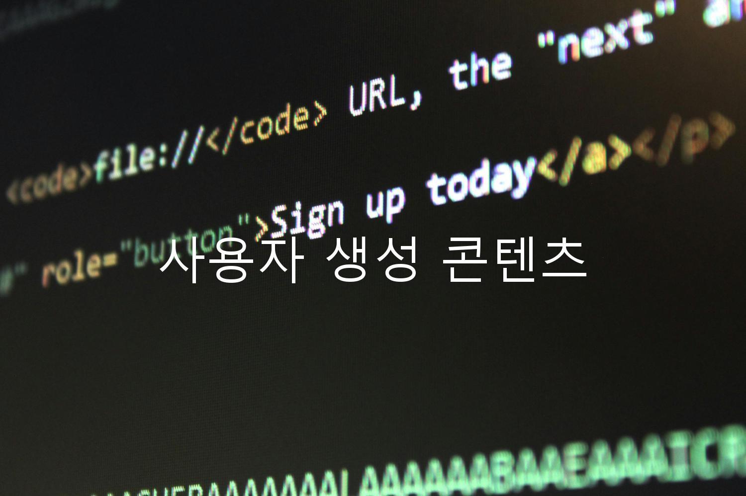 사용자 생성 콘텐츠