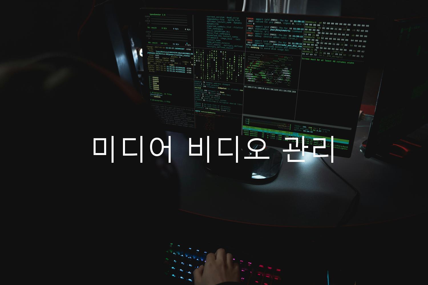 미디어 비디오 관리