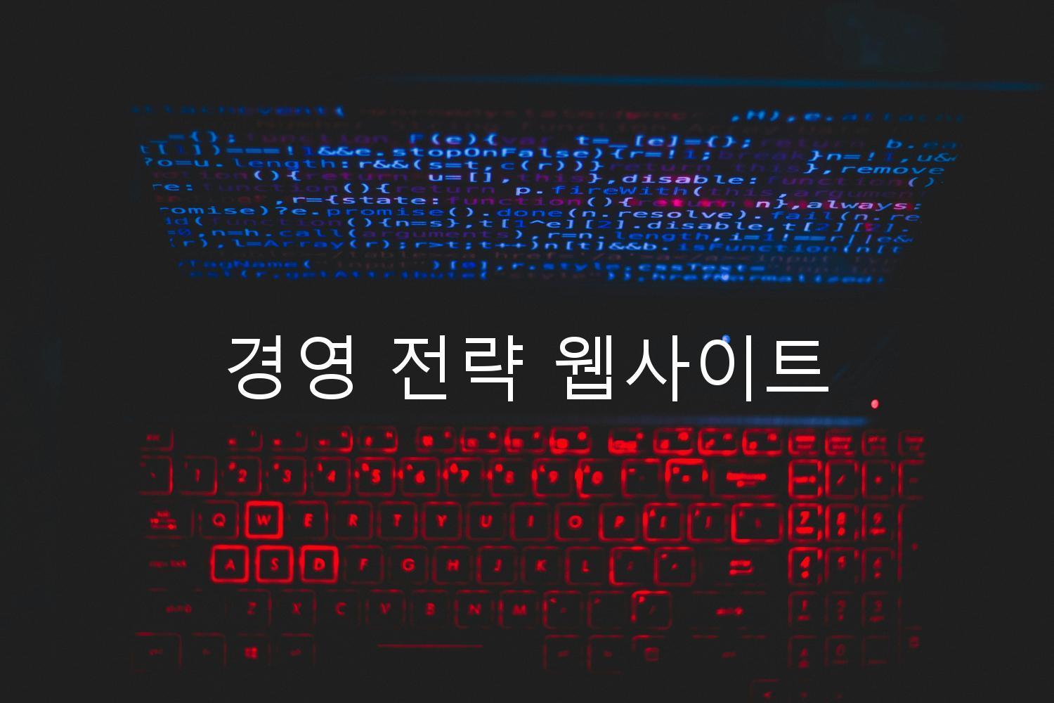 경영 전략 웹사이트
