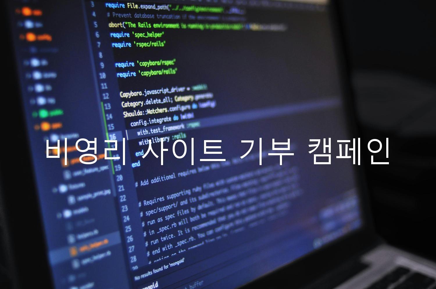 비영리 사이트 기부 캠페인