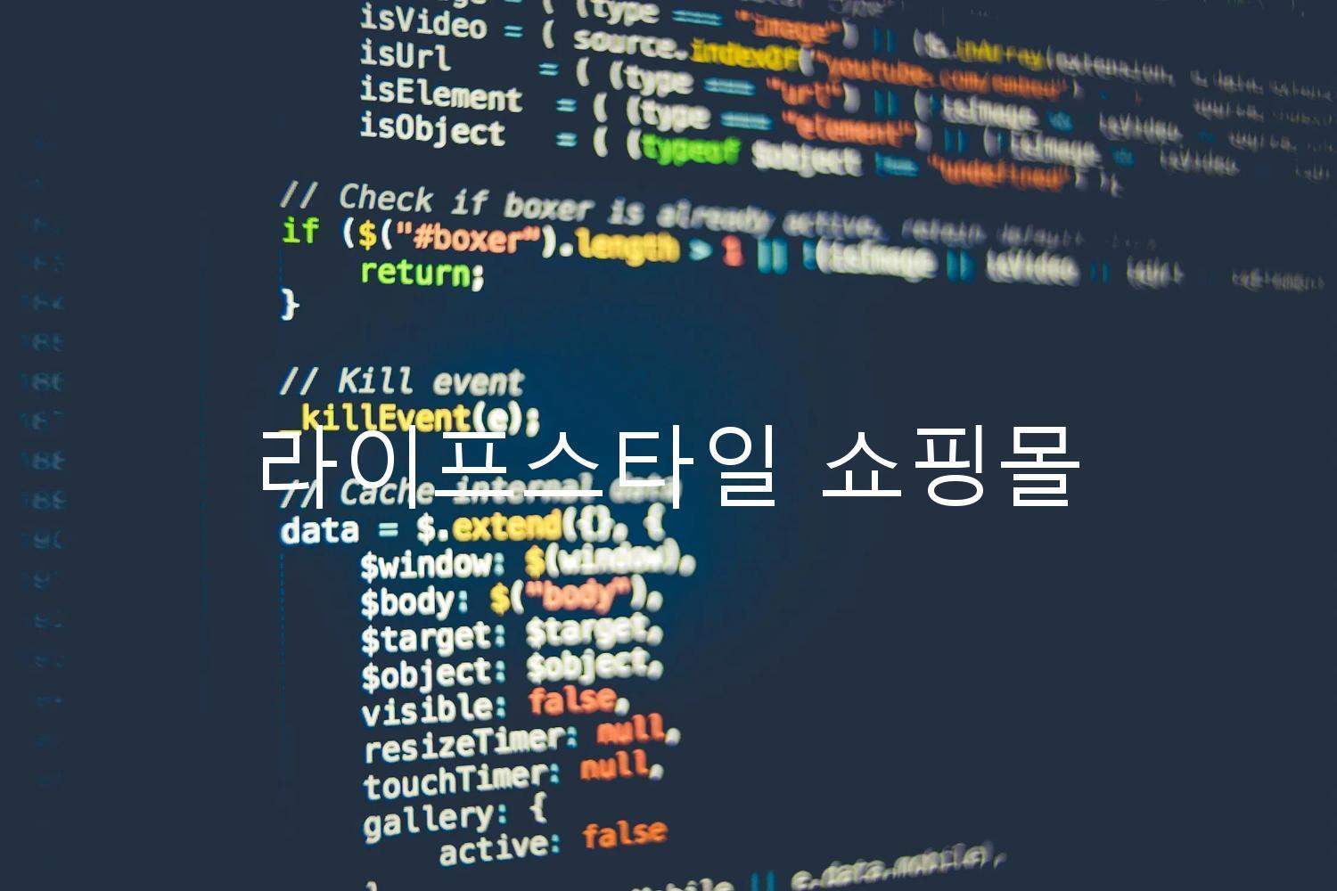 라이프스타일 쇼핑몰