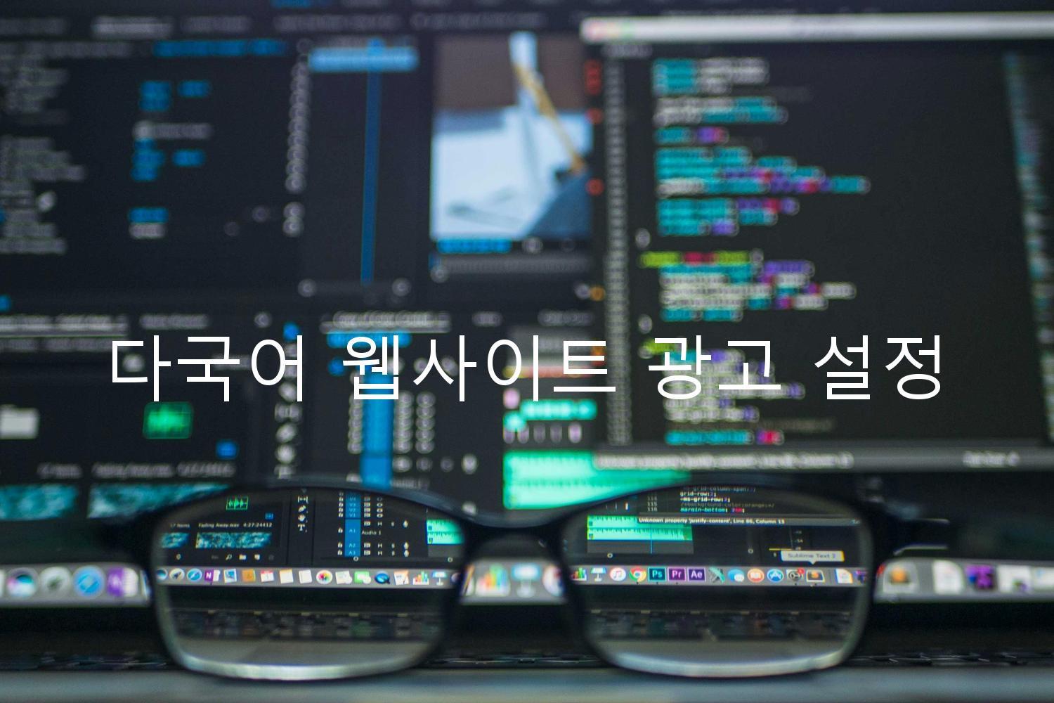 다국어 웹사이트 광고 설정