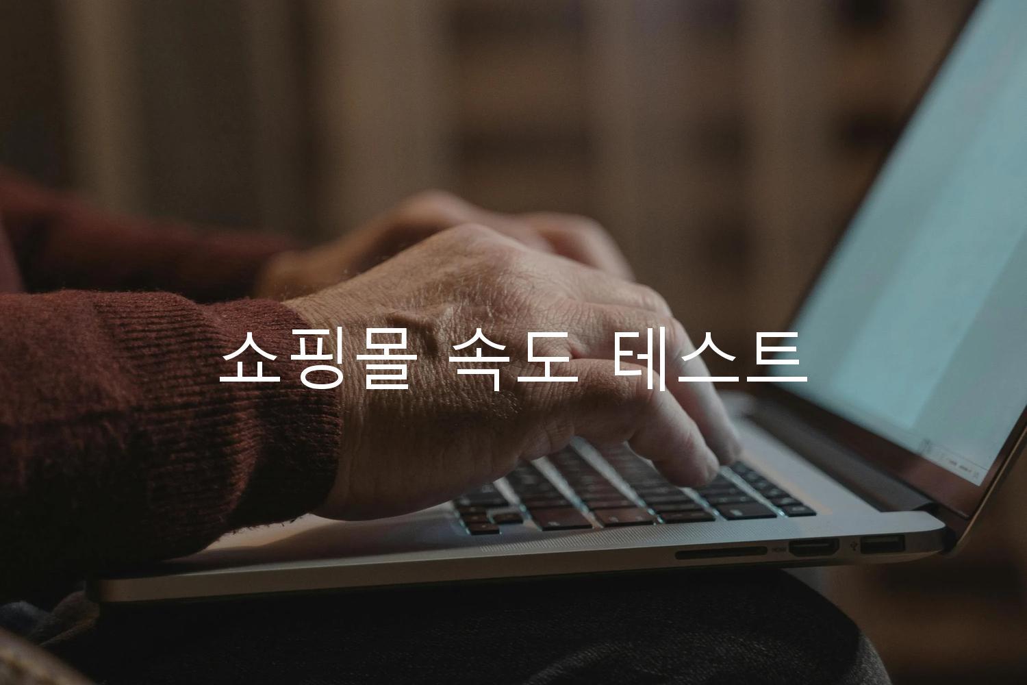 쇼핑몰 속도 테스트