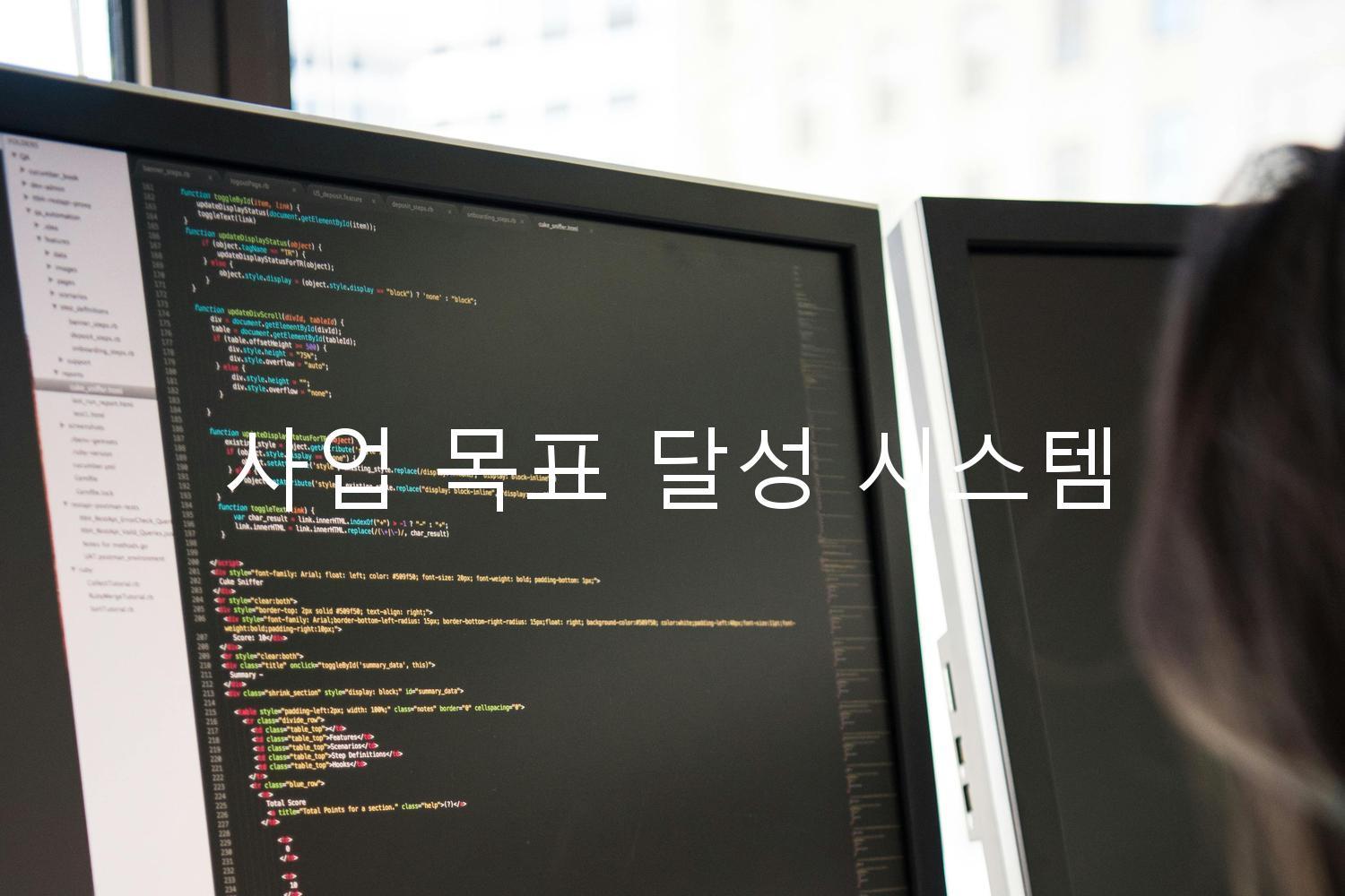 사업 목표 달성 시스템