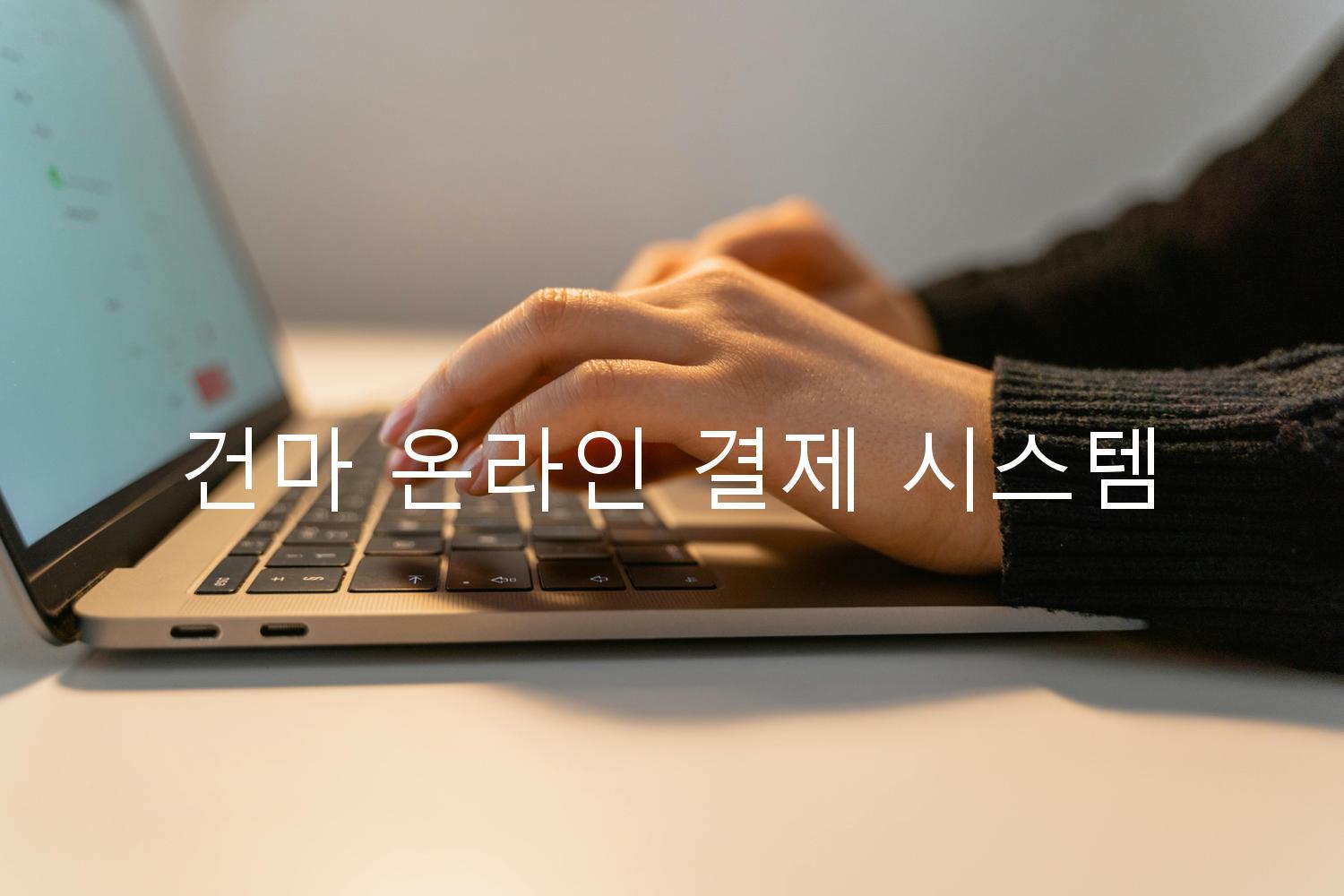 건마 온라인 결제 시스템