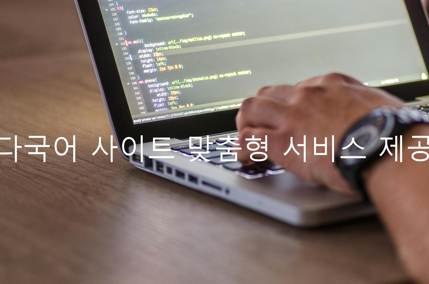 다국어 사이트 맞춤형 서비스 제공