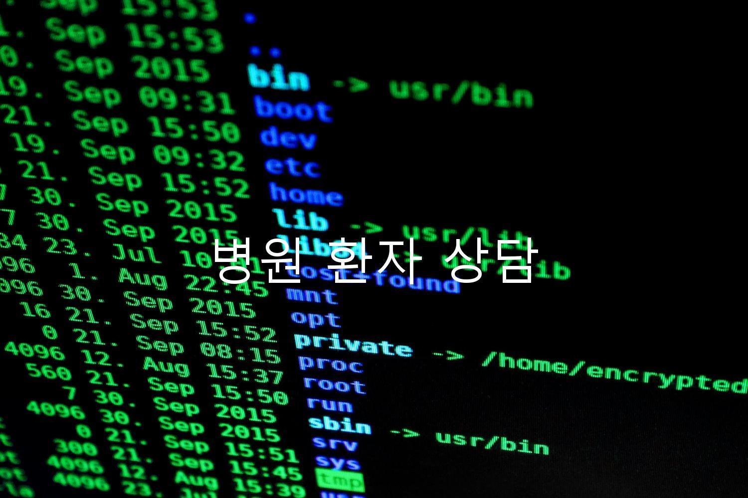 병원 환자 상담