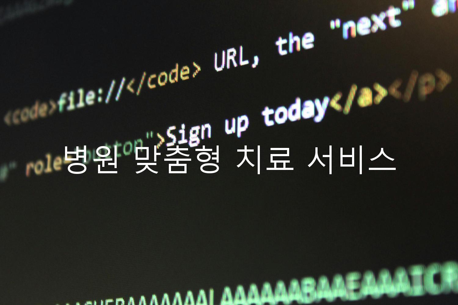 병원 맞춤형 치료 서비스