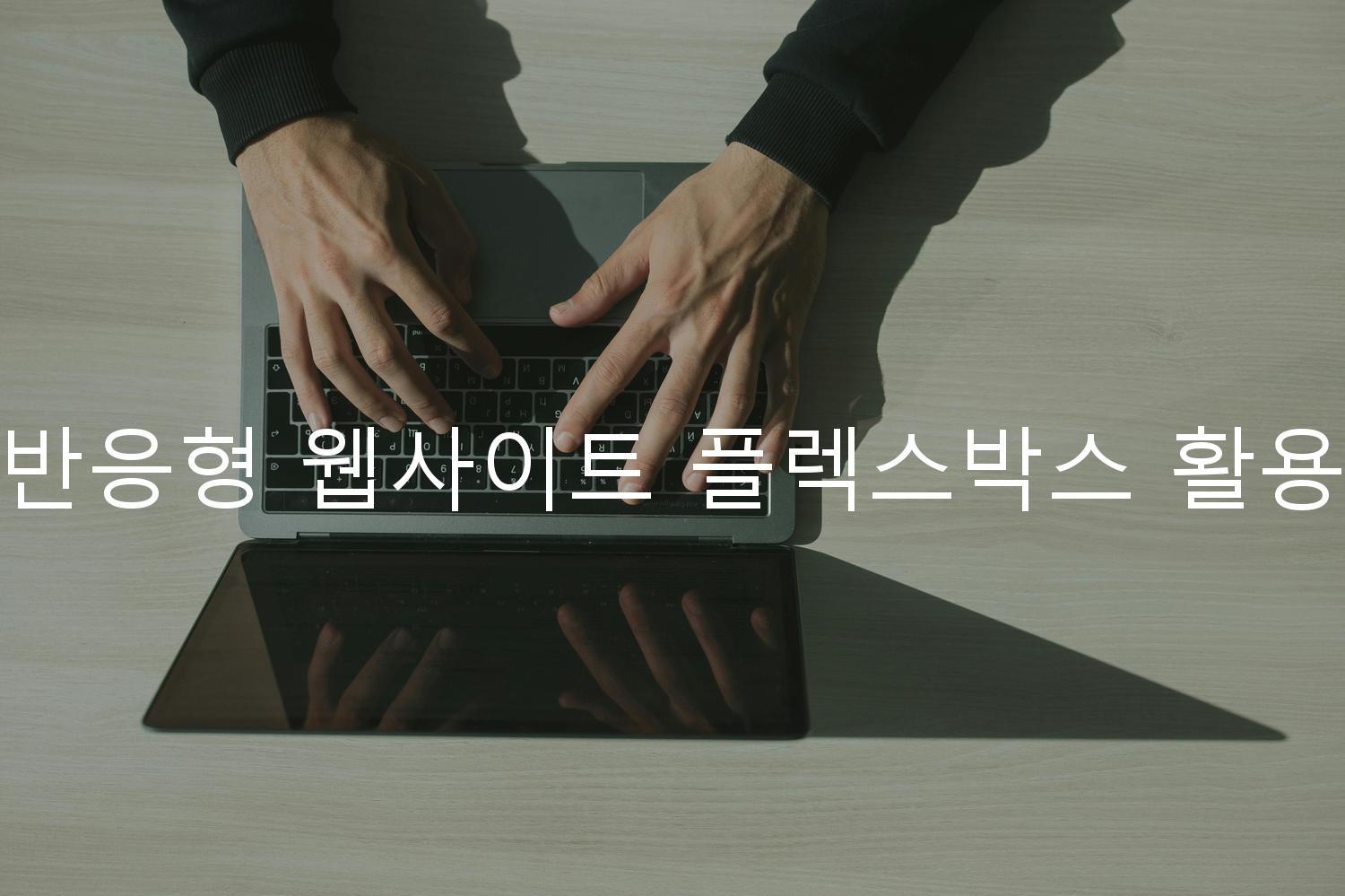 반응형 웹사이트 플렉스박스 활용