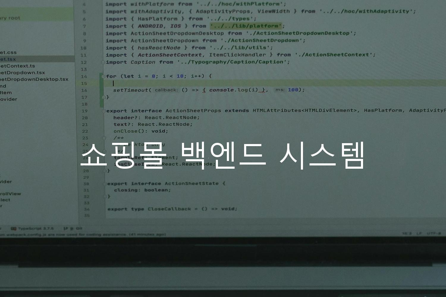 쇼핑몰 백엔드 시스템