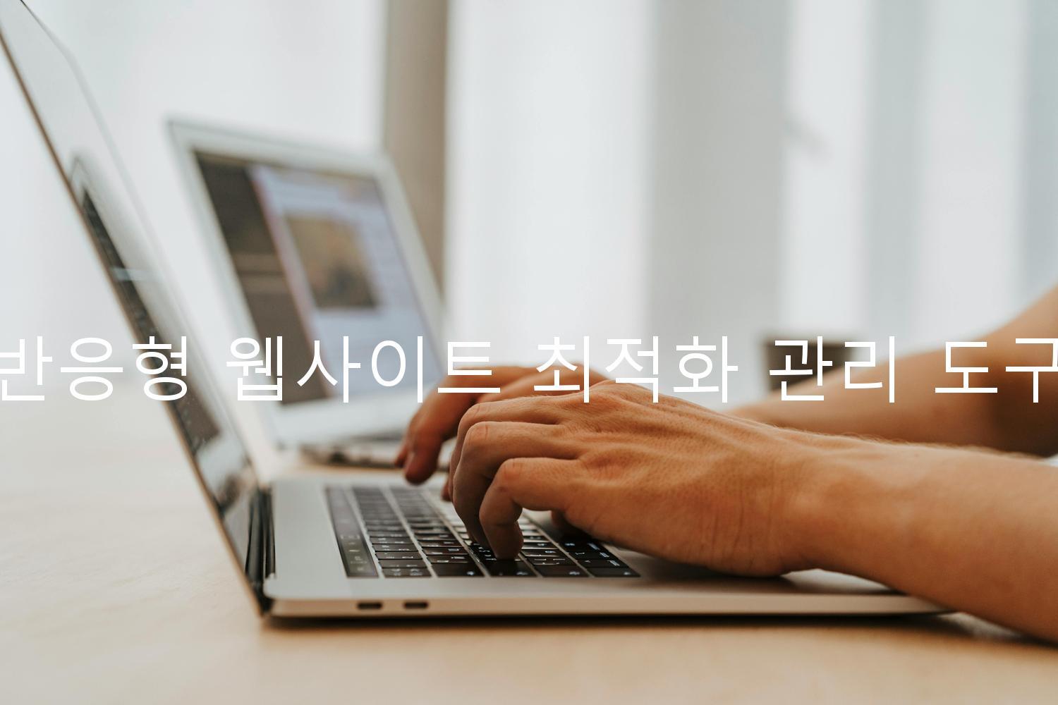반응형 웹사이트 최적화 관리 도구