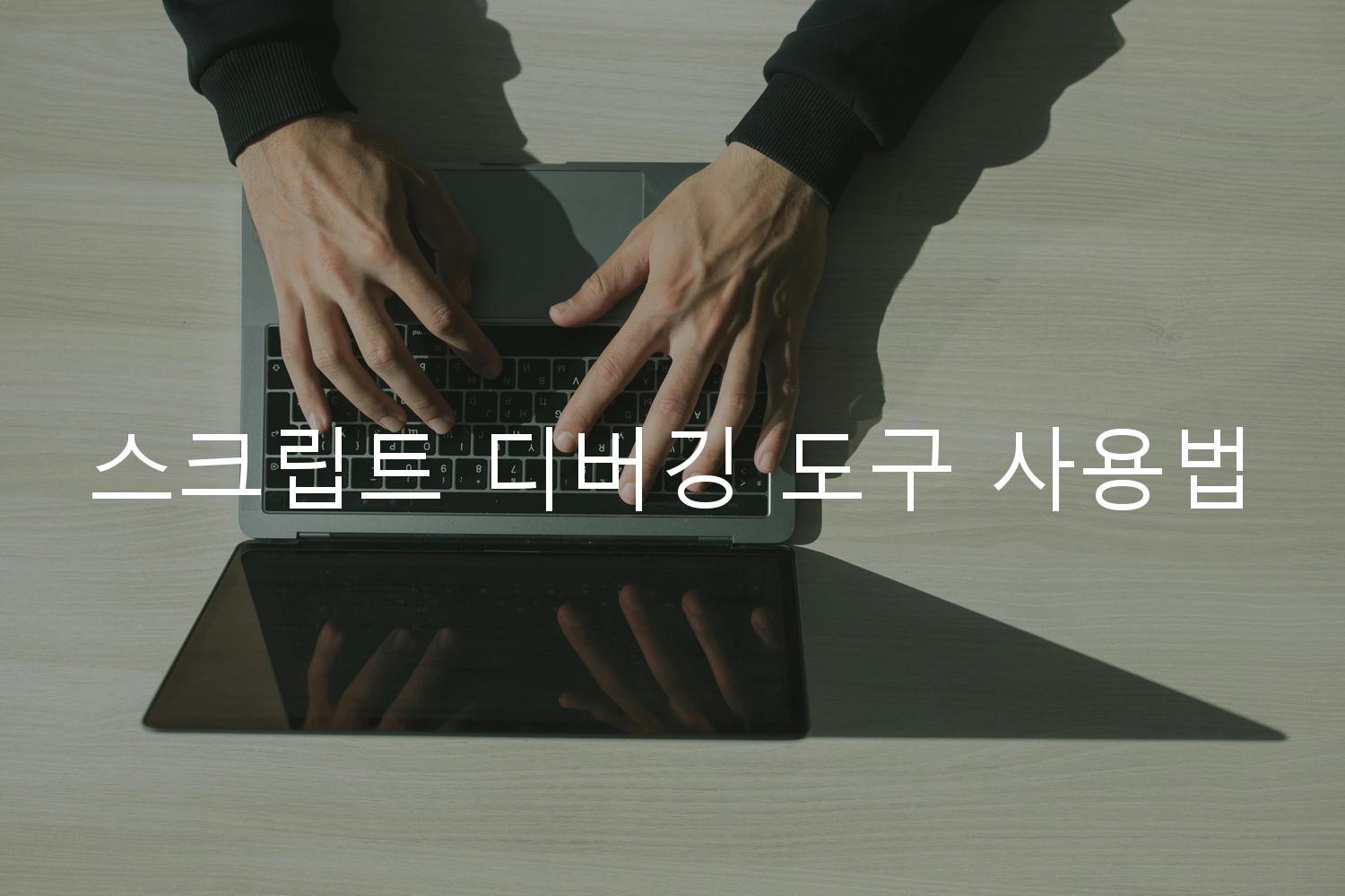 스크립트 디버깅 도구 사용법