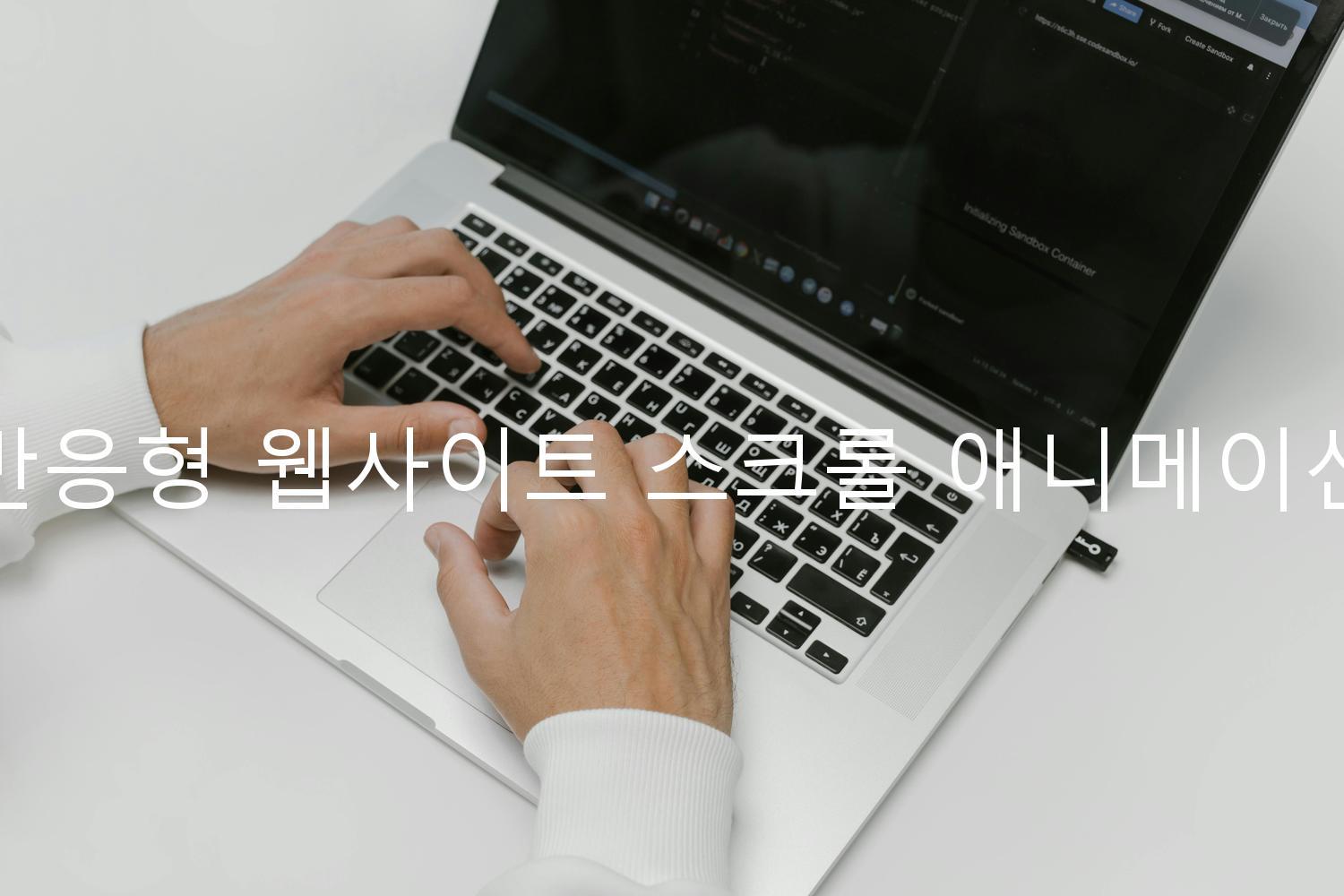 반응형 웹사이트 스크롤 애니메이션