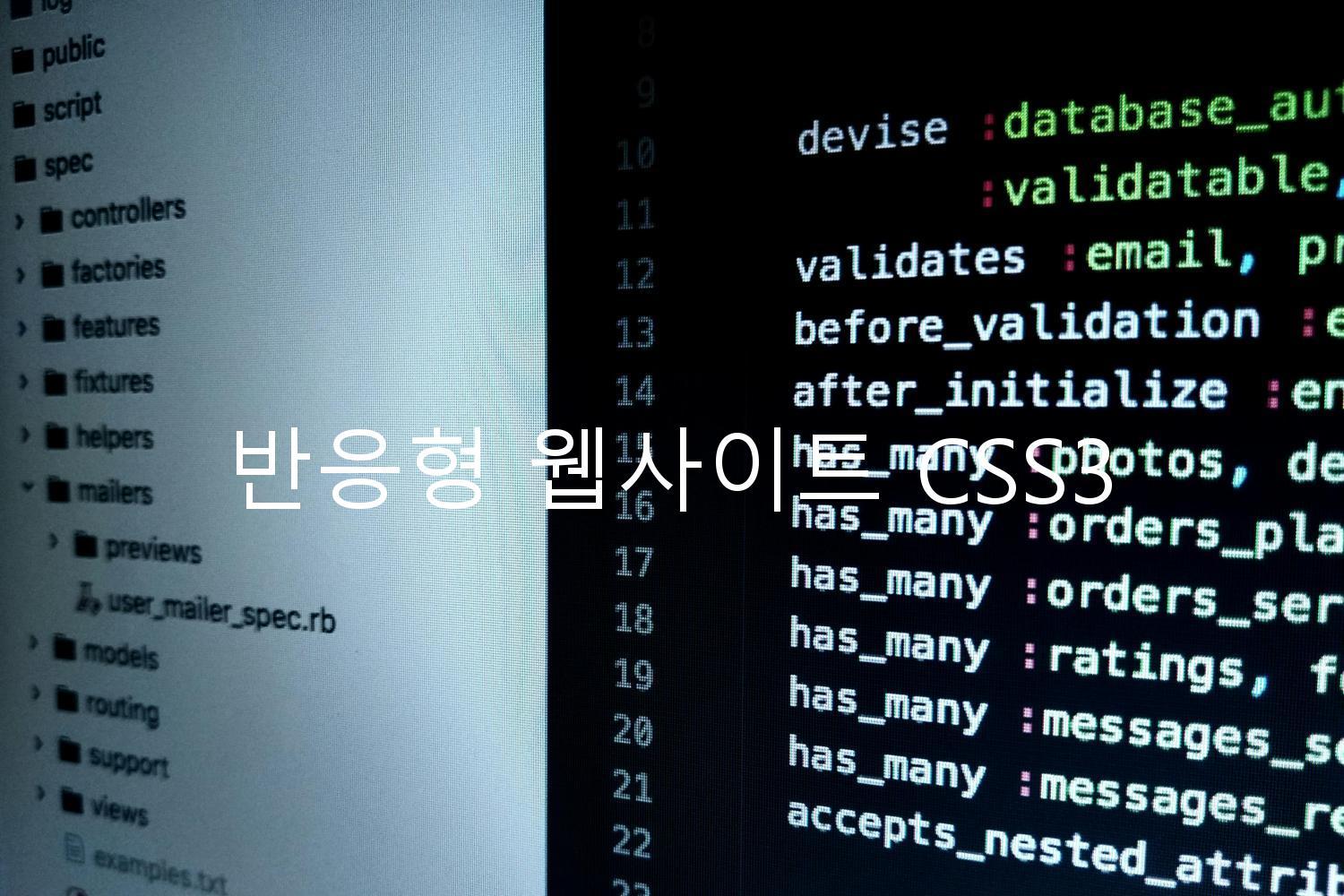 반응형 웹사이트 CSS3