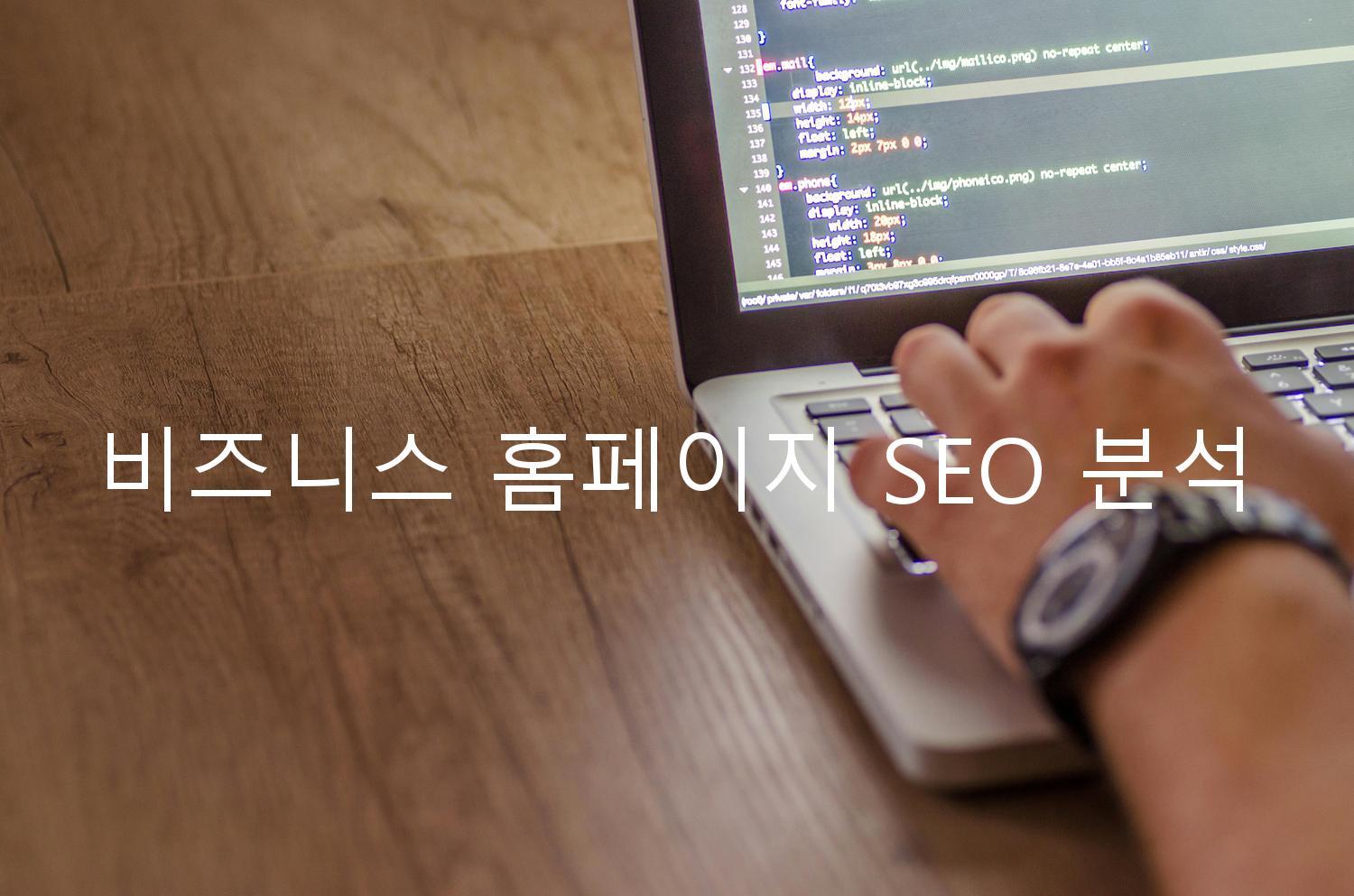 비즈니스 홈페이지 SEO 분석
