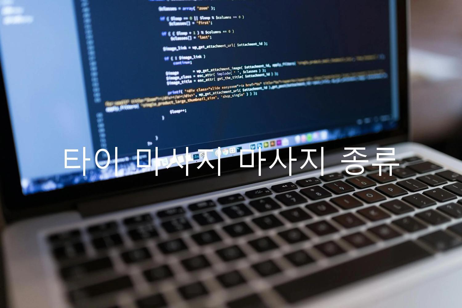 타이 마사지 마사지 종류