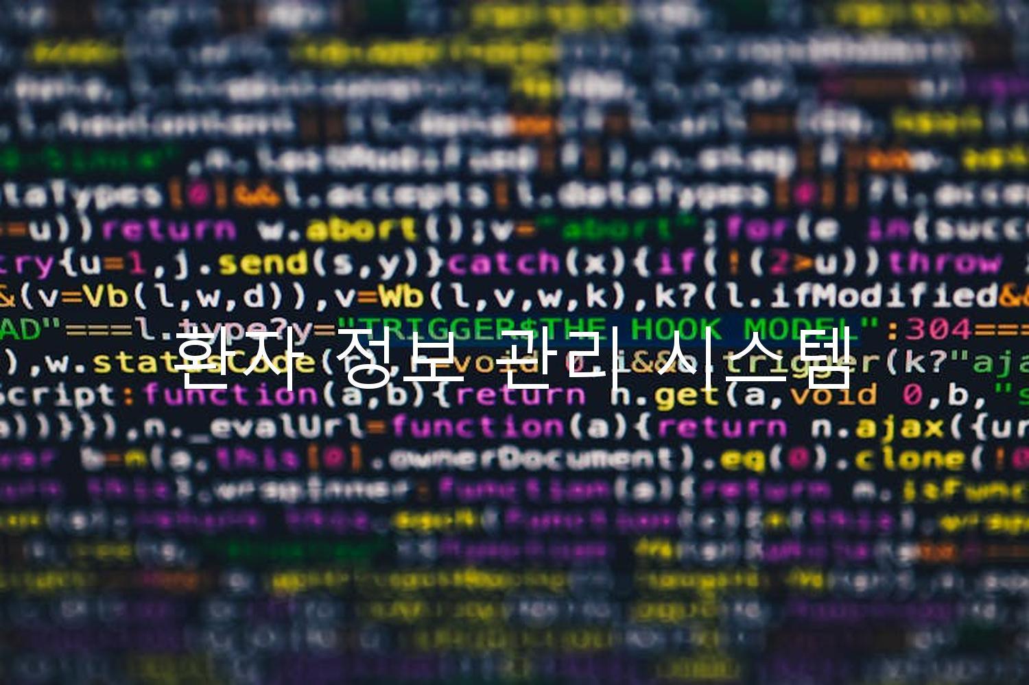 환자 정보 관리 시스템