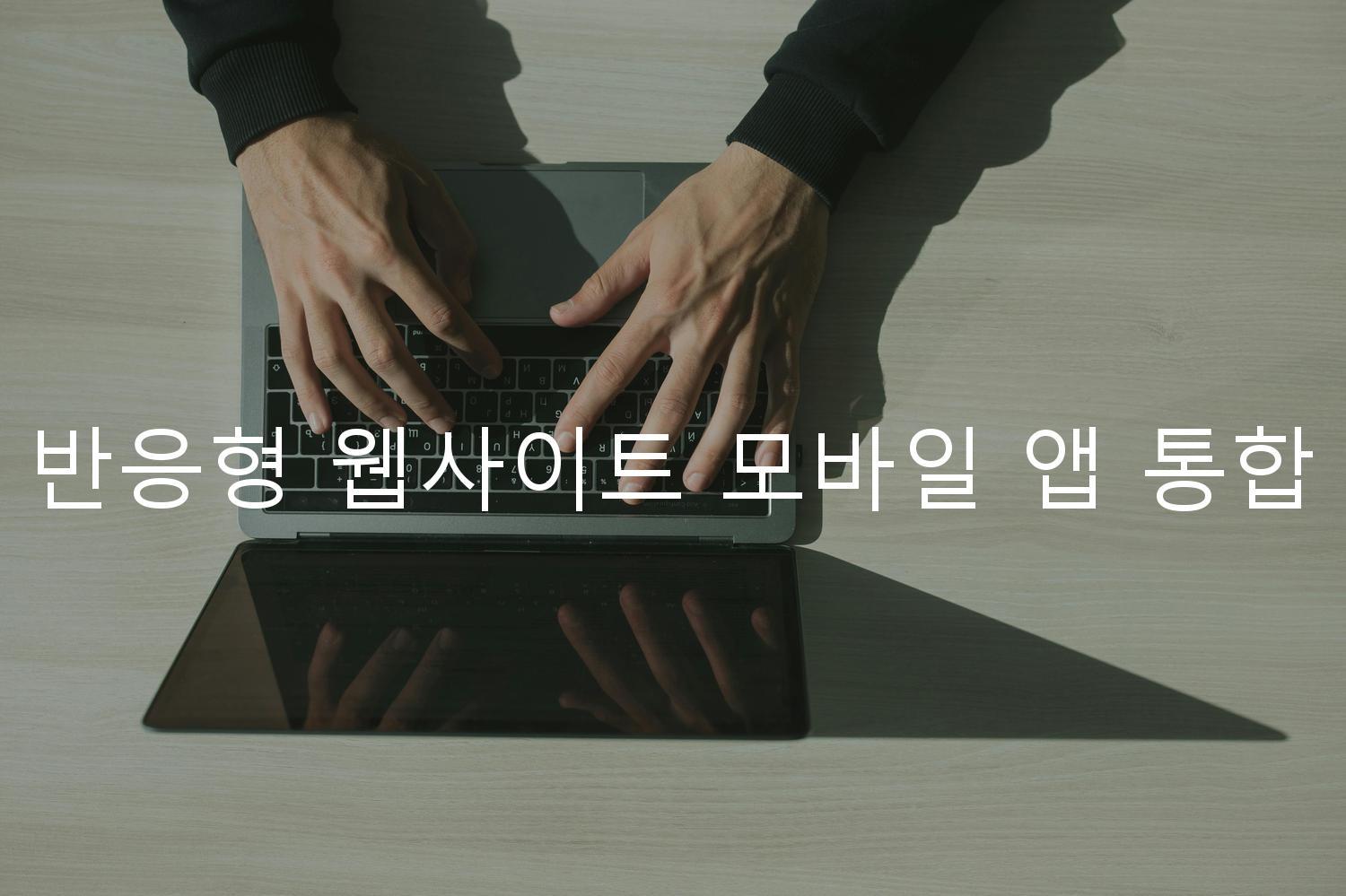 반응형 웹사이트 모바일 앱 통합