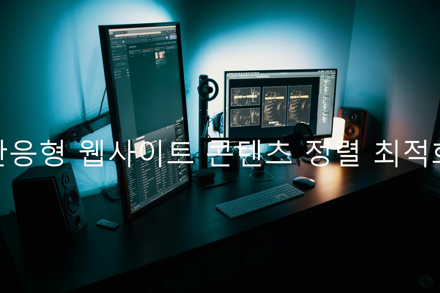 반응형 웹사이트 콘텐츠 정렬 최적화