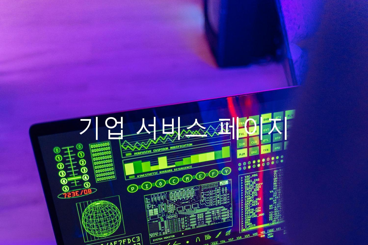 기업 서비스 페이지