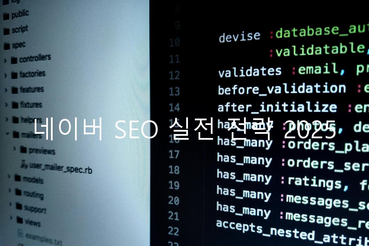 네이버 SEO 실전 전략 2025