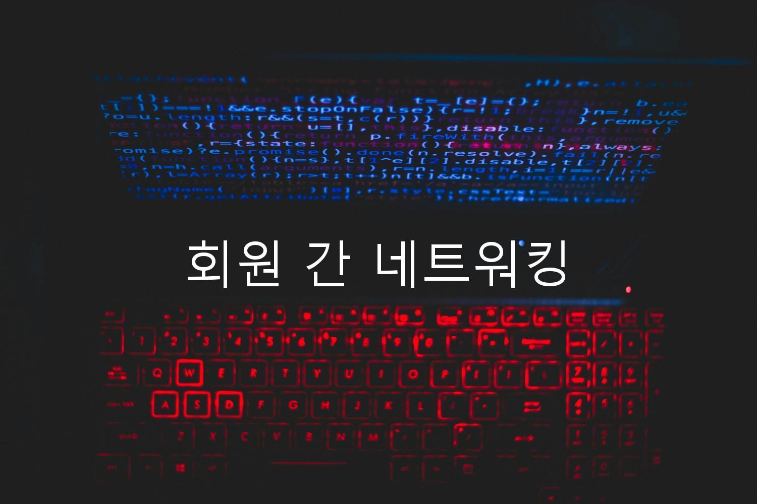 회원 간 네트워킹