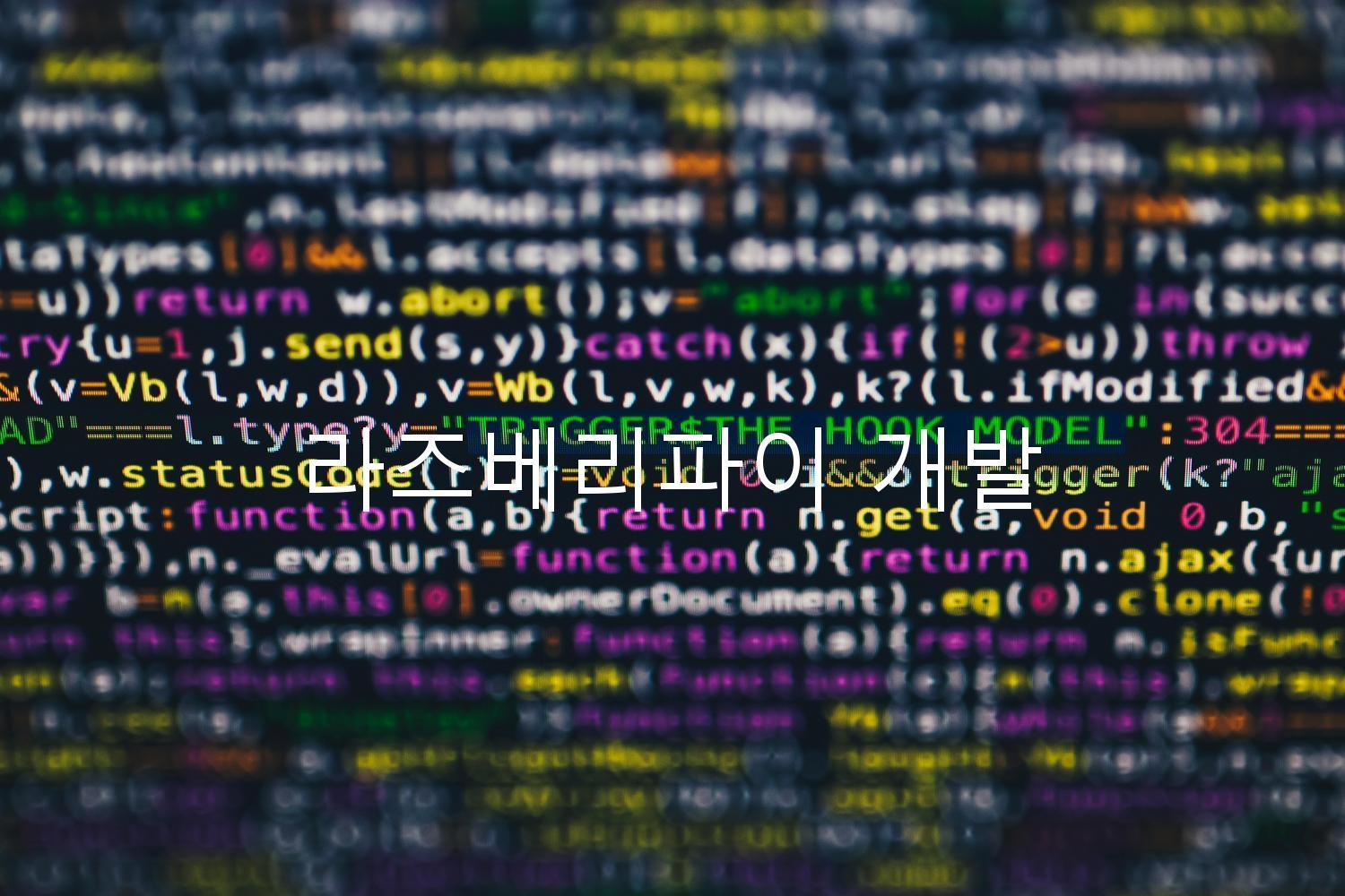 라즈베리파이 개발