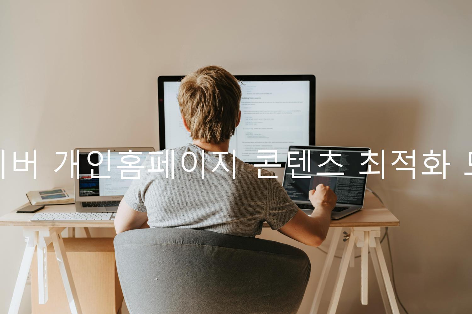 네이버 개인홈페이지 콘텐츠 최적화 도구